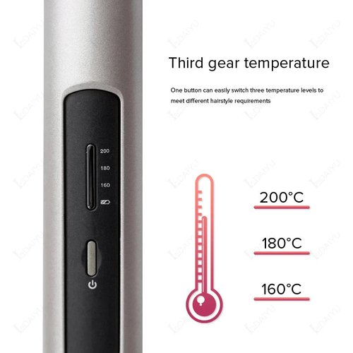 Cordless Hair Straightener Mini Portable Wireless Curler USB - Image 4