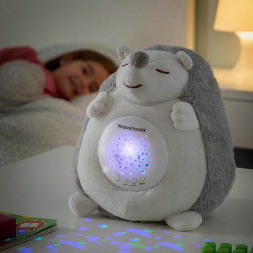Hedgehog Soft Toy with White Noise and Nightlight Projector Spikey - Image 25