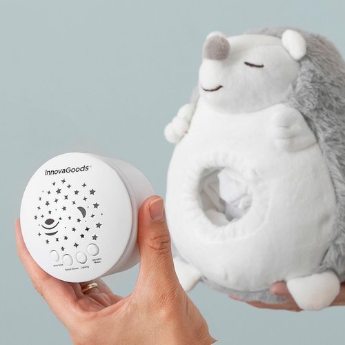 Hedgehog Soft Toy with White Noise and Nightlight Projector Spikey - Image 14
