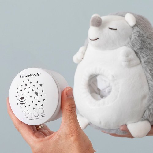 Hedgehog Soft Toy with White Noise and Nightlight Projector Spikey - Image 15